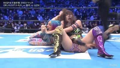 [[NJPW SAKURA GENESIS SPOILERS]] IWGP Women's Championship - Mercedes Moné vs AZM vs Hazuki