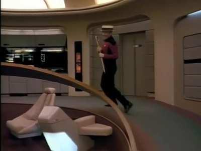 Patrick Stewart dancing and singing on the bridge of USS Enterprise-D. Originally filmed in 1991 as a birthday suprise for Gene Roddenberry, it wasn't meant for public viewing but a copy was made and later included as a DVD bonus.