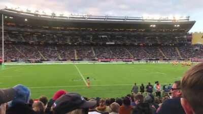 After more than 3 months of no meetings of 10 or more people, professional rugby has finally started back up again in New Zealand. 43,000 spectators, no need for physical distancing if there’s no cases in the whole country! Kia kaha - stay strong