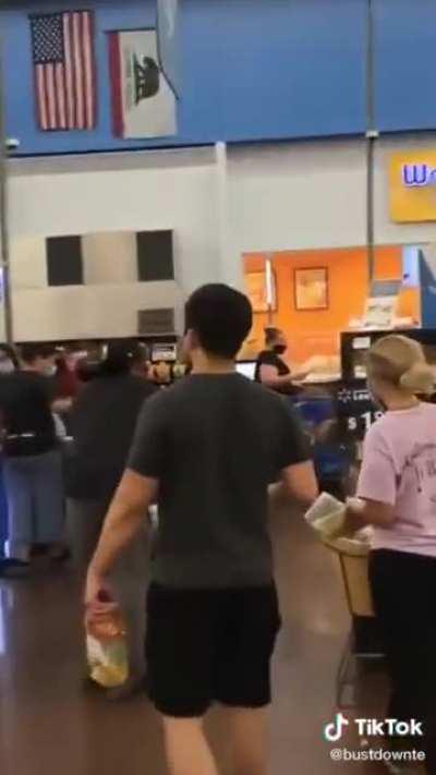 Two dudes Screaming in a Walmart