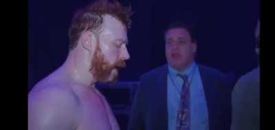 Emotional moment between Sheamus and Cesaro backstage at this years Fastlane