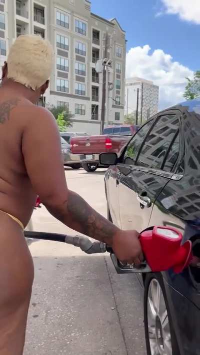  BBW Topless Milf in Public