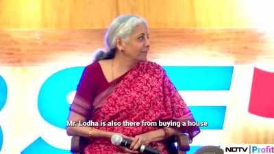 FM Nirmala Sitharaman Stumped By This Question At BSE by stock market investor