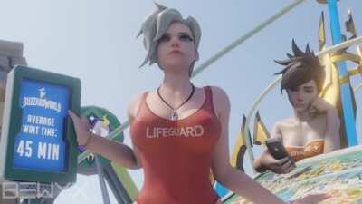 Lifeguard Mercy [Overwatch] (bewyx)