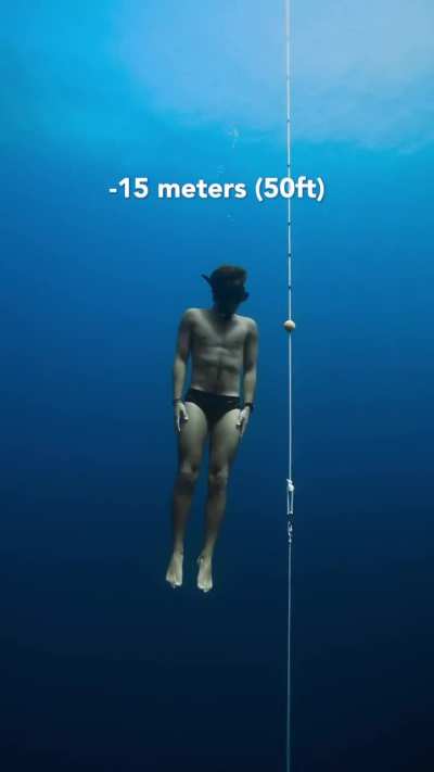 Why do we sink with air in our lungs? 20 meters is quite terrifying.