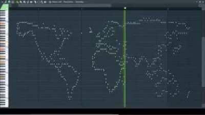 The world map as a song