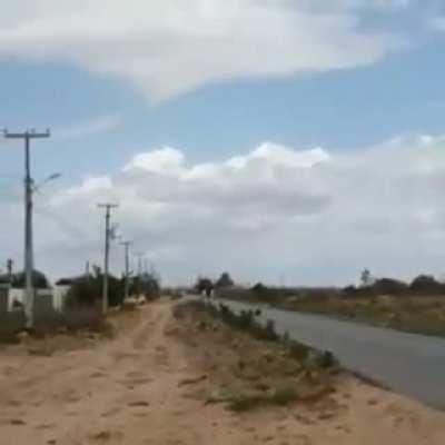 A man in Brazil builds a Scrap Transport Helicopter with the remains of cars and a Volkswagen Beetle engine, makes a test and takes off.