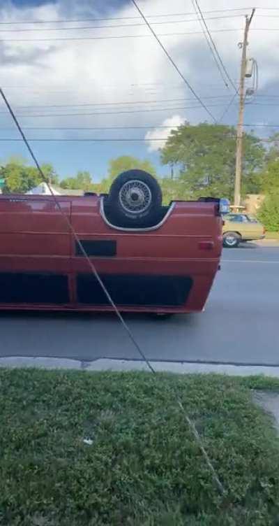 Backwards upside down vehicle… WHAT