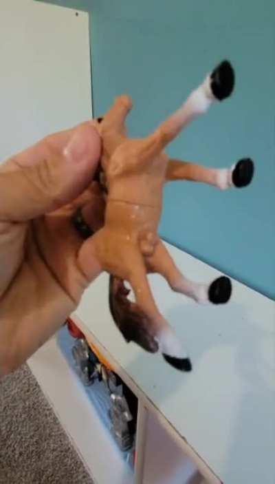 So uh... my son's new horse toy is pretty realistic.