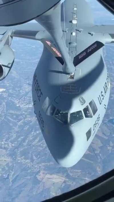 Mid air re-fueling.