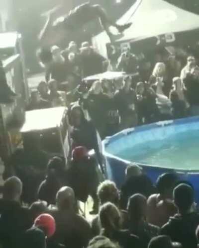 WCGW trying a backflip in a pool