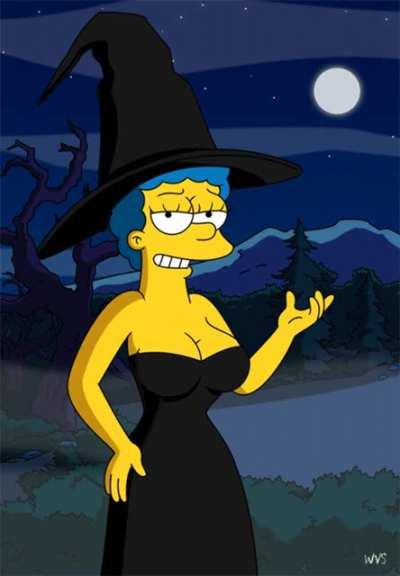 Marge Simpson doing witchcraft (wvs) [The Simpsons]