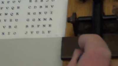 Veteran communicating in morse code at high speeds on a straight key