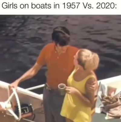 Boating in the 50s compared to today...