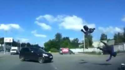 Motorcyclist finds Air