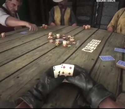 How to properly celebrate winning Poker as Arthur