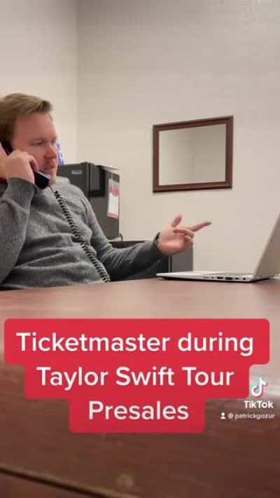 Ticketmaster during Taylor Swift Tickets Presales