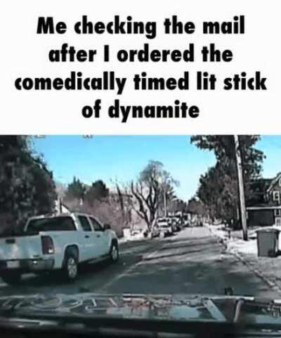 I love comeducally timed lit stick if dynamite