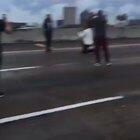 Selfish idiot shuts down traffic on a major Houston highway to propose to his girlfriend