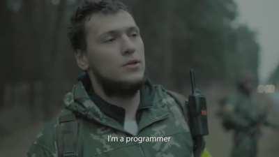 Ukrainian ad featuring the need to defend their freedom