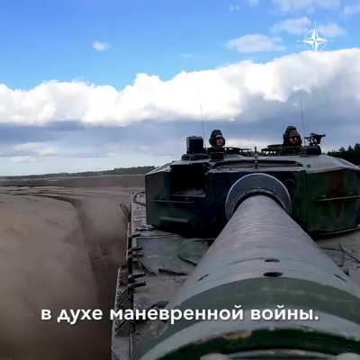 NATO show a video of Ukrainian Military training on Leopard 2A4 tanks