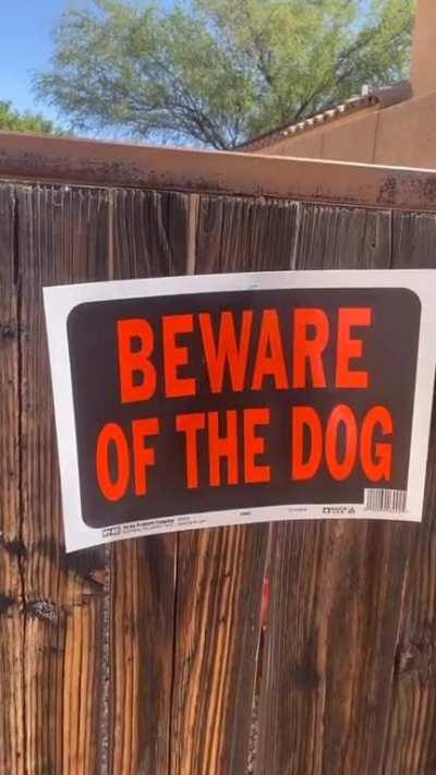 Beware of dog