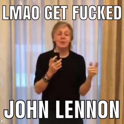 Paul McCartney, still bitter over the breakup of the Beatles, listening to the end of John Lennon/Plastic Ono Band, 1970, colorized