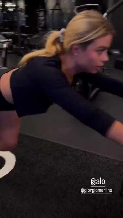 Hannah Working Out