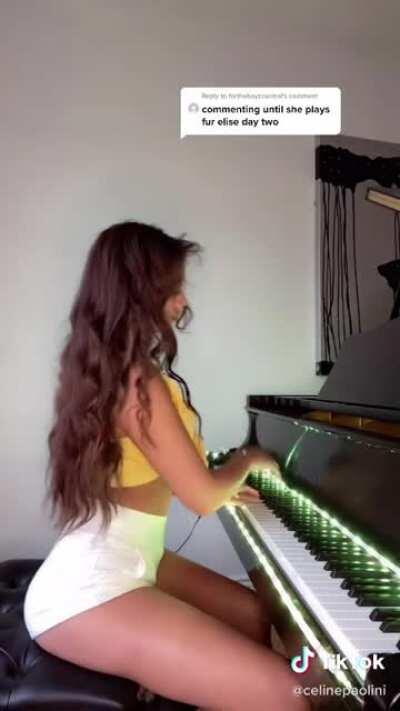 I could watch her play the piano all day