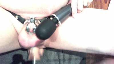 Fucked, caged and vibrated