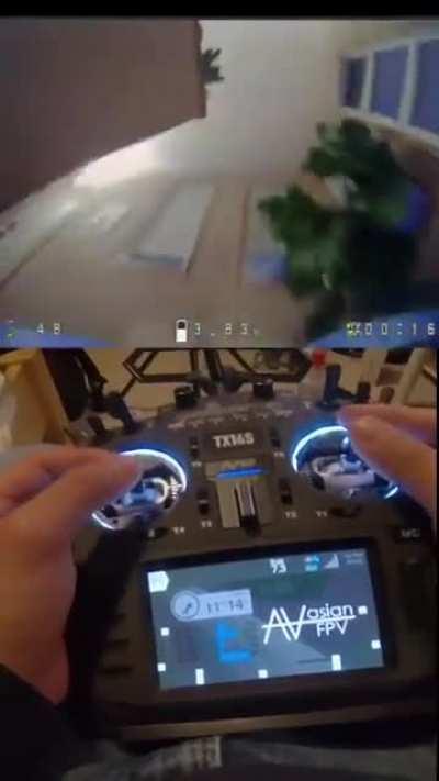 This guy's insane indoor drone skills