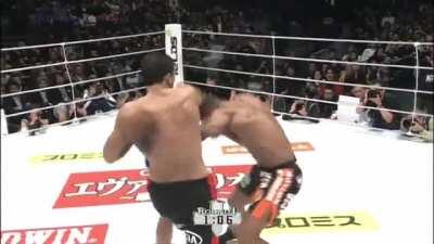 Alistair Overeem (in a form of Ubereem) knocks out Badr Hari in a big upset on their first fight