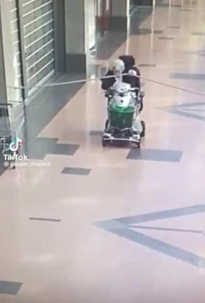 Mobility scooters strike again