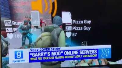 gmod is now on the news caw caw