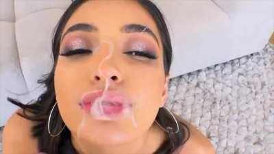 Emily Willis Cum In Mouth Facial POV