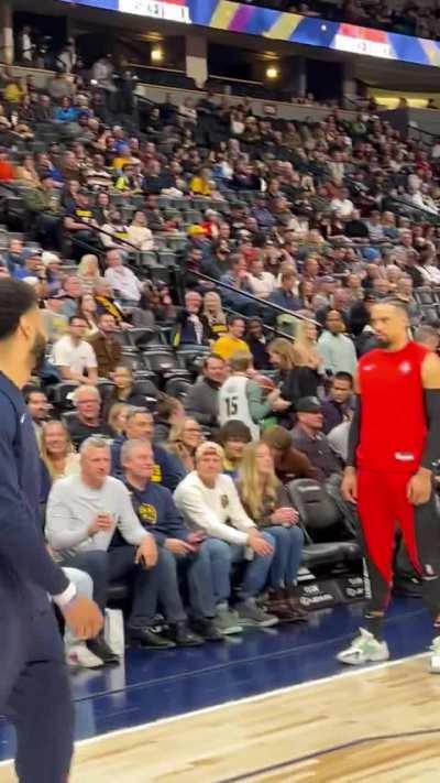 [Highlight] Jamal Murray joins Dillon Brooks in his pregame stare routine