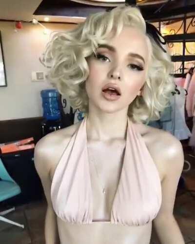 Dove Cameron as Marilyn monroe