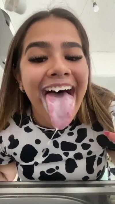 Long tongue milk