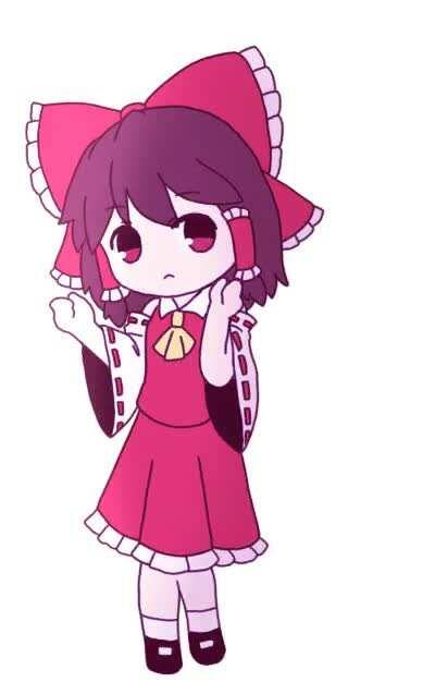 Just a cute dancing Reimu