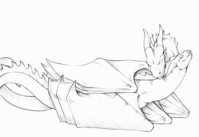 Dragon Snuggles by Aaros