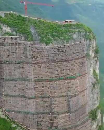 Construction on this mountain