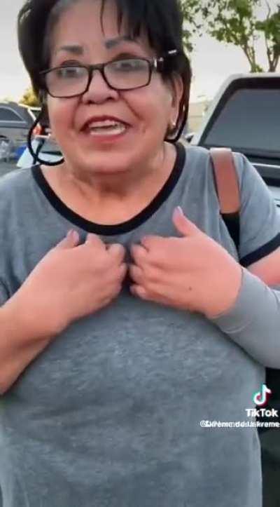 Racist woman confronts disabled black woman who parked in a handicap spot in Fresno, California. “You blacks always make it about race”