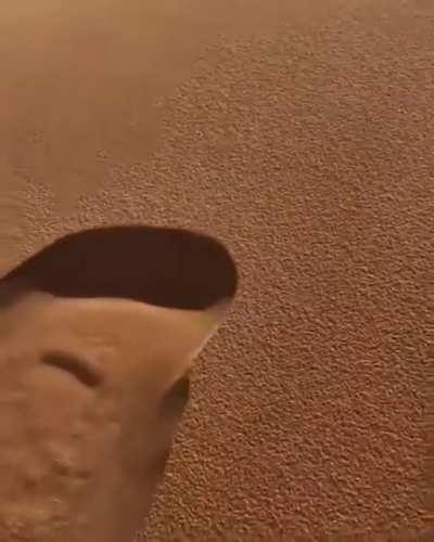 sand avalanche.