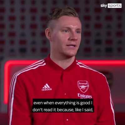 Bernd Leno talking about the social media abuse he receives