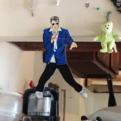 This Elvis clock at my grandpa's house