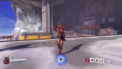 Why does this specific emote removes Sombra's skirt in this specific skin?