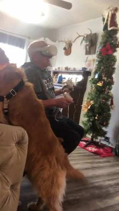 First VR Rollercoaster nearly tossed my dad from his chair