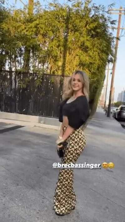 Brec Bassinger turning around