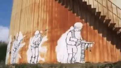 Stop-motion graffiti art by Blu.