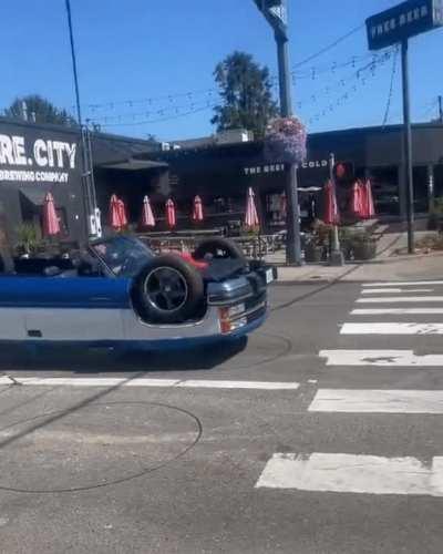 This &quot;upside-down&quot; car